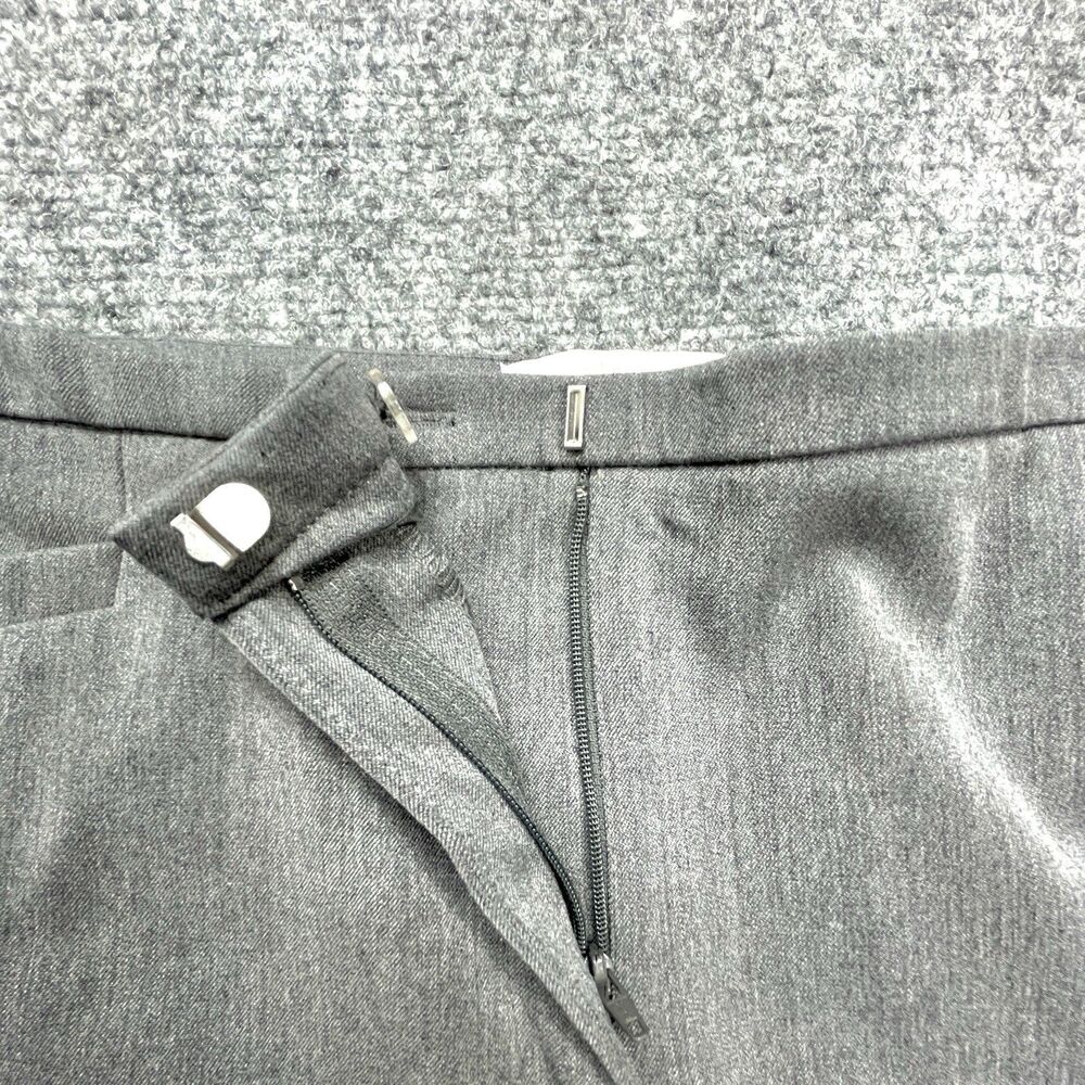 Chicos Trouser Dress Pants Sz 2 Short Womens Large Short Gray Stretch Flare Leg - Picture 6 of 12